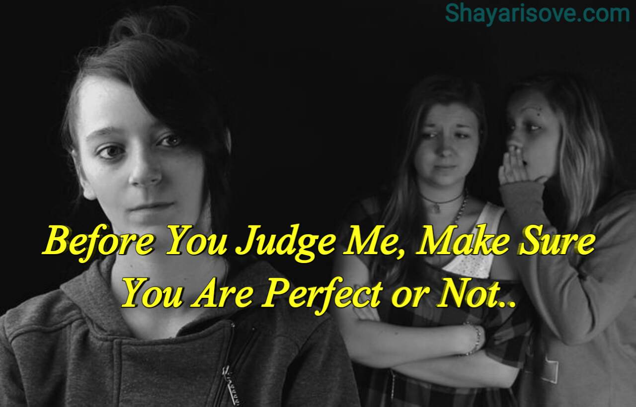 Before you judge