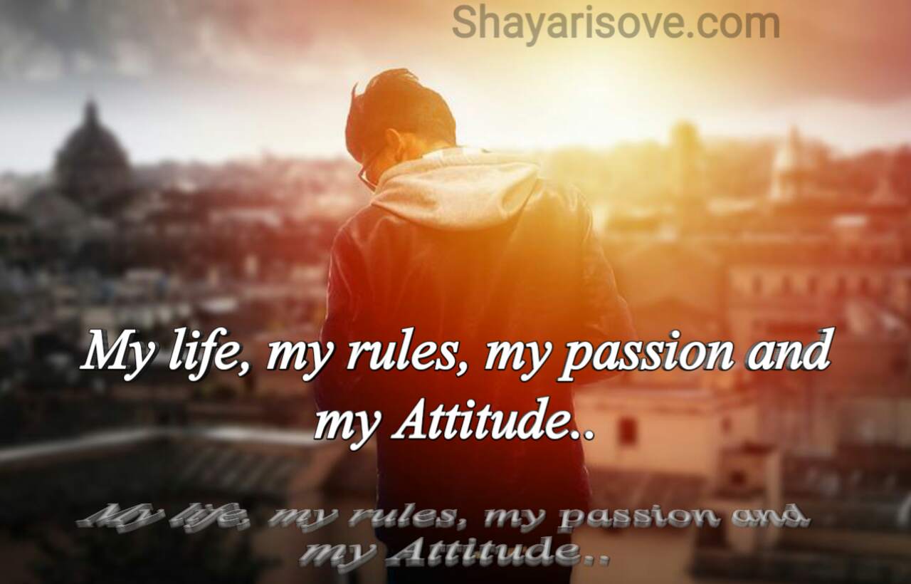 My life my rules, attitude status in English