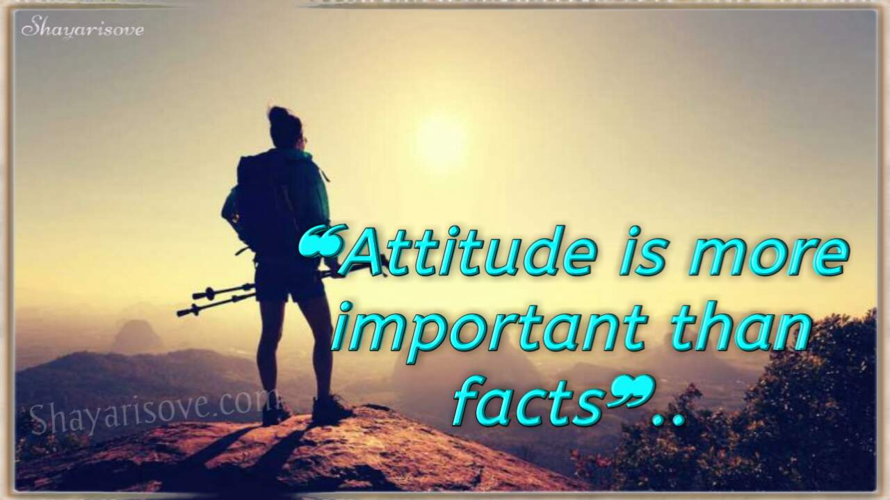 Attitude is more important