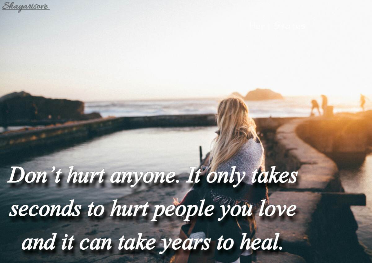 Don't hurt anyone
