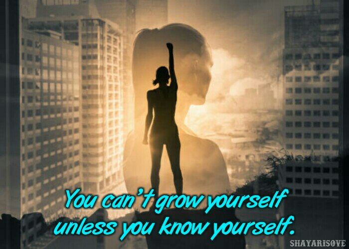 you can't grow yourself