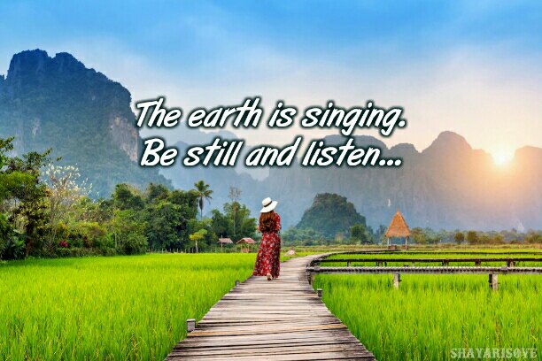 the earth singing
